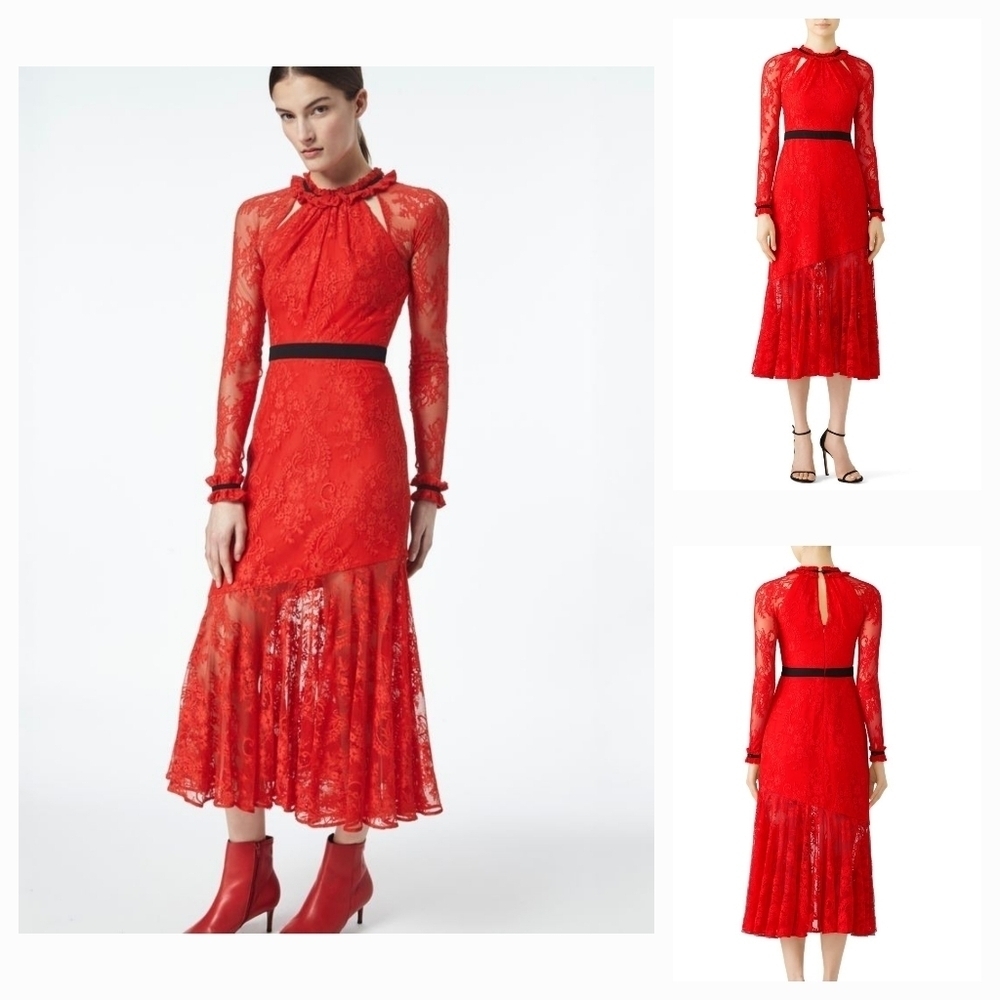 Three Floor Dresses‎ Three Floor Split Tease Dress Red